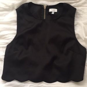 Tobi Scallop Crop Top